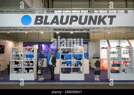 Stand Blaupunkt, International Consumer Electronics Fair IFA 2022, Berlino, Germania Foto Stock