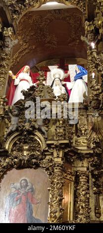 La Iglesia de la vera Cruz, sita en la ciudad de Salamanca, es un templo barroco sede de la Ilustre Cofradía de la Santa Cruz del Redentor y de la pur Foto Stock