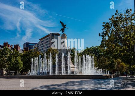 Monumento Sadi Carnot Place de la République a Digione, Francia Foto Stock