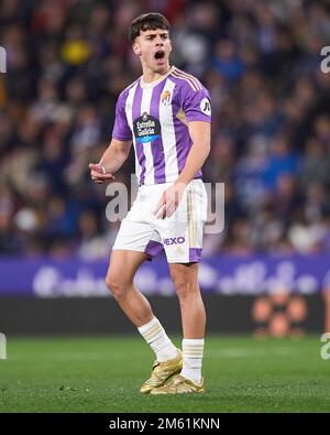 Alvaro Aguado di Real Valladolid CF durante la partita la Liga Santander tra Real Valladolid CF e Real Madrid CF allo stadio Jose Zorrilla su Decem Foto Stock