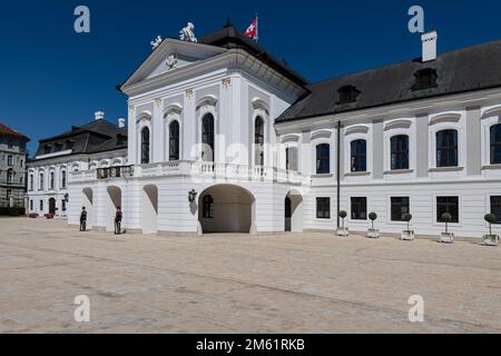 Il Palazzo Grassalkovich a Bratislava, Slovacchia Foto Stock