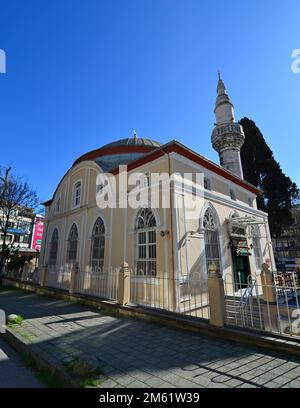 La Moschea di Zuhtu Pasha, situata a Kadikoy, in Turchia, è stata costruita nel 1883. Foto Stock