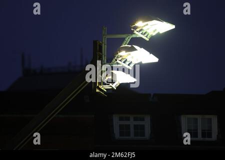 Cardiff, Regno Unito. 01st Jan, 2023. Proiettore. United Rugby Championship, Cardiff Rugby v Ospreys al BT Sport Cardiff Arms Park di Cardiff, Galles, domenica 1st gennaio 2023. pic di Andrew Orchard/Andrew Orchard sports photography/Alamy Live news Credit: Andrew Orchard sports photography/Alamy Live News Foto Stock