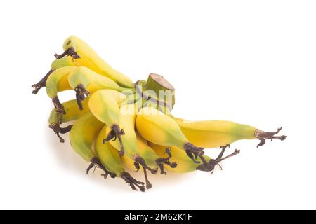 Banana Lebmuernang isolata su sfondo bianco. Foto Stock