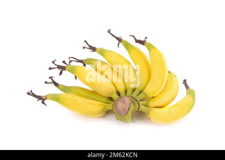 Banana Lebmuernang isolata su sfondo bianco. Foto Stock