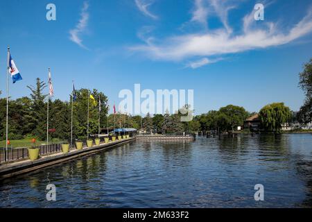 10 2022 luglio, Toronto Ontario Canada Toronto Island Lookout e attracco. Luke Durda/Alamy Foto Stock