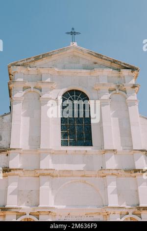 Antica architettura di un'antica città della Croazia Foto Stock