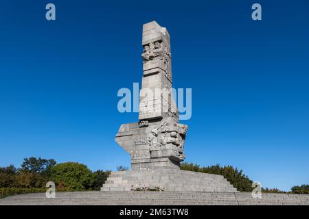 Danzica, Polonia - 7 ottobre 2022 - il Monumento Westerplatte, commemora i difensori polacchi della costa nella battaglia di Westerplatte nel 1939, la fi Foto Stock