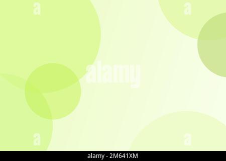 Modello poster verde chiaro minimale e moderno. Sfondo poster moderno e dinamico con cerchi geometrici. Illustrazione Vettoriale