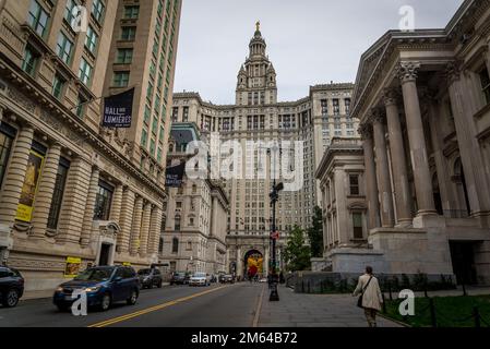 City Hall Station, Chambers Street, New York City, Stati Uniti Foto Stock