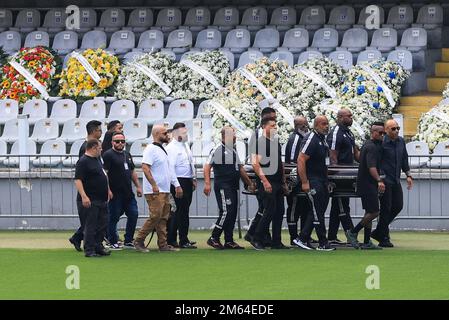 Santos, Brasile. 02nd Jan, 2023. SP - Santos - 01/02/2023 - PELE, VELORIO Photo: Marcello Zambrana/AGIF/Sipa USA Credit: Sipa USA/Alamy Live News Foto Stock