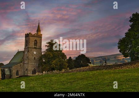 St Margaret's Church Hawes. Yorkshire Dales. Foto Stock