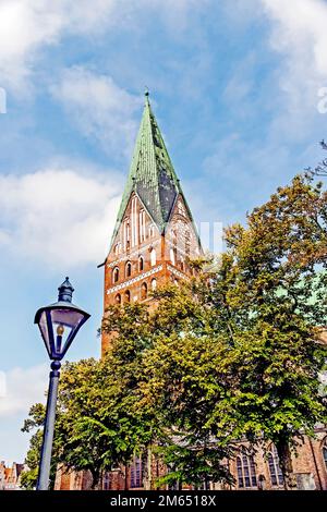 Lüneburg (Germania), S. Johannis Kirche; Lueneburg, Chiesa di San Giovanni Foto Stock