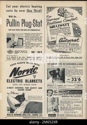 Vintage 1960 's pubblicità dalla rivista Homemaker che era una prima magasine fai da te con miglioramento casa e idee di design e consigli Foto Stock