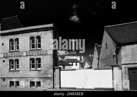 All Saints Brewery, All Saints Street, cittadina georgiana di Stamford, Lincolnshire, Inghilterra, Regno Unito Foto Stock