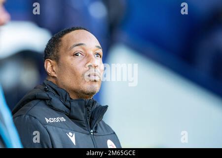 West Bromwich, Regno Unito. 2nd gennaio 2023Paul Ince, manager di Reading durante la partita del Campionato Sky Bet tra West Bromwich Albion e Reading presso gli Hawthorns, West Bromwich, lunedì 2nd gennaio 2023. (Credit: Gustavo Pantano | MI News) Credit: MI News & Sport /Alamy Live News Foto Stock
