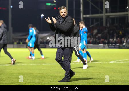 Northampton, Regno Unito. 2nd gennaio 2023. Il manager di Leyton Orient Richie Wellens dopo la partita della Sky Bet League 2 tra Northampton Town e Leyton Orient al PTS Academy Stadium di Northampton lunedì 2nd gennaio 2023. (Credit: John Cripps | MI News) Credit: MI News & Sport /Alamy Live News Foto Stock