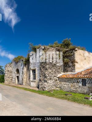 Abbaye de Lieu Dieu, Jard sur Mer, Pays de la Loire, Francia Foto Stock