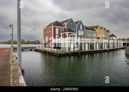 Moderna architettura residenziale a Houten, nei Paesi Bassi Foto Stock