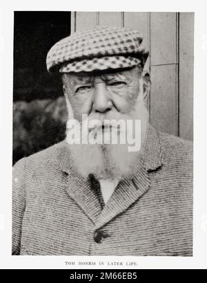 Leggendario giocatore scozzese di golf - 'Old Tom' Morris in ultima vita, St Andrews. Foto Stock