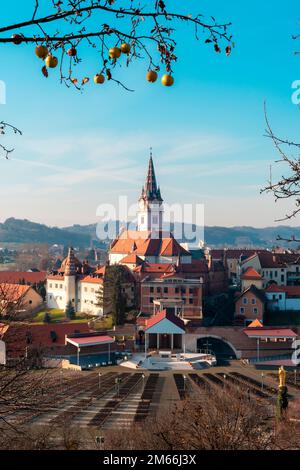 Bella vista del Santuario di Santa Maria, Marija Bistrica, Croazia. Foto Stock