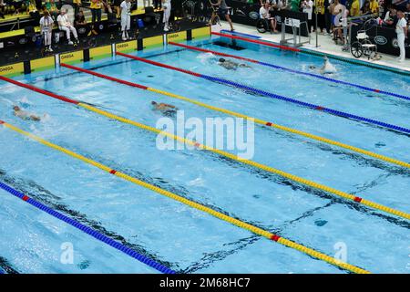 Il Team U.S. partecipa al nuoto durante gli Invictus Games l'Aia, Paesi Bassi, 19 aprile 2022. Foto Stock