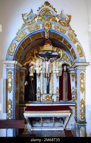 Chiesa di nostra Signora dell'Assunzione, Cappella laterale, Alte, Loule, Algarve, Portogallo Foto Stock