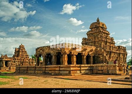 06 giu 2008 complesso del tempio di Pattadakal, sito patrimonio mondiale dell'UNESCO, Karnataka, India Foto Stock
