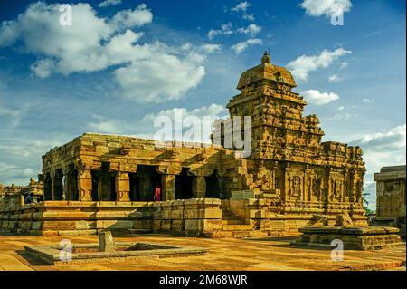 06 giu 2008 complesso del tempio di Pattadakal, sito patrimonio mondiale dell'UNESCO, Karnataka, India Foto Stock