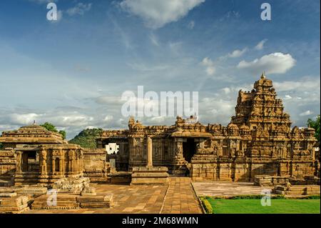 06 giu 2008 complesso del tempio di Pattadakal, sito patrimonio mondiale dell'UNESCO, Karnataka, India Foto Stock