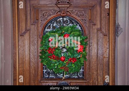 Decorazione di Natale Turckheim, Alsazia, Francia Foto Stock