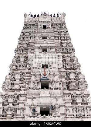 Un antico tempio vishnu in utharamerur tamilnadu Foto Stock