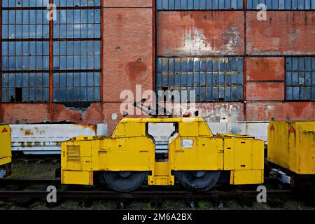 Museo Wendel Tile, Petite-Rosselle, Lothringen, Francia Foto Stock