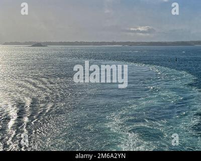 Lasciando St Malo Foto Stock