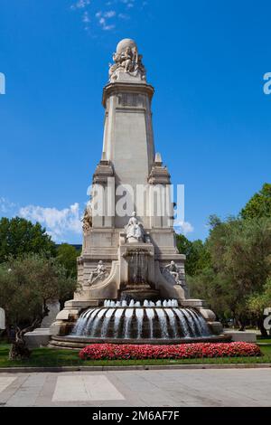 Monumento a Miguel de Cervantes Foto Stock