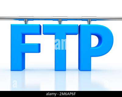 Illustrazione di FTP ( File Transfer Protocol ) Foto Stock