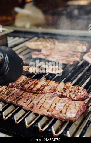 Tagli di manzo di alta qualità in una Steakhouse argentina Foto Stock