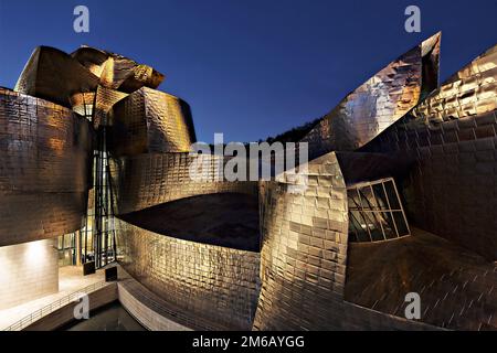 Museo Guggenheim, Bilbao, Paesi Baschi Foto Stock