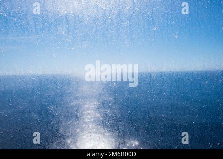 Mediterraneo, traghetto GNV da Genova a Tangeri, Paesaggio Foto Stock