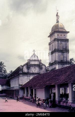 St Thomas Syro-Malabar Church, Palayoor Palayur, Kerala, India del Sud, India, Asia Foto Stock