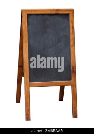 Svuotare il menu del ristorante street lavagna nera Foto Stock