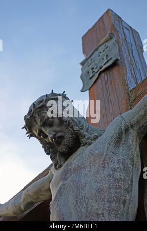 Gesù Cristo sulla croce Foto Stock