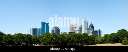 Paesaggio Skyline Piemonte Park ad Atlanta, GA Foto Stock