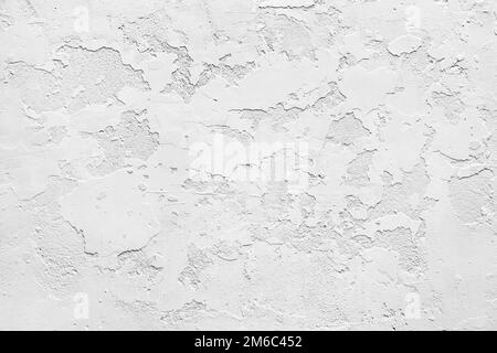 Gesso bianco parete arrugginito Foto Stock