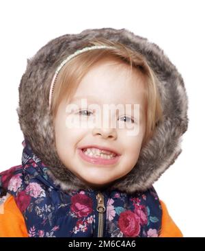 Studio ritratto due yers vecchia ragazza Foto Stock