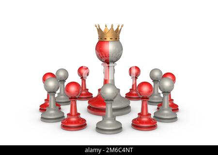 Democrazia (metafora degli scacchi) Foto Stock