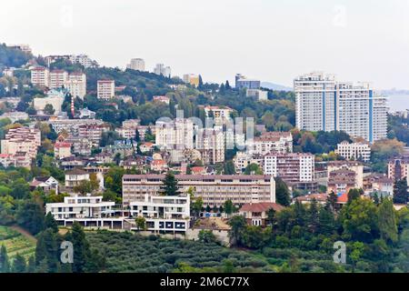 Panorama della città russa Sochi Foto Stock