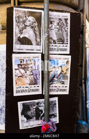 Cartoline, scene cinematografiche di roma Foto Stock