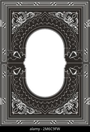 Vettore ornamentale della cornice Illustrazione Vettoriale