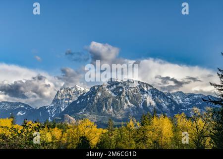 Vette innevate nelle Cascate del Nord Foto Stock